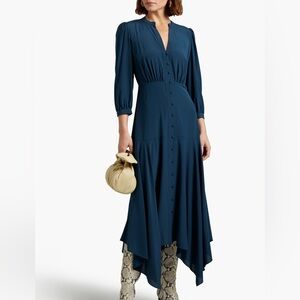 Veronica Beard Silk Roksanda Gathered Dress